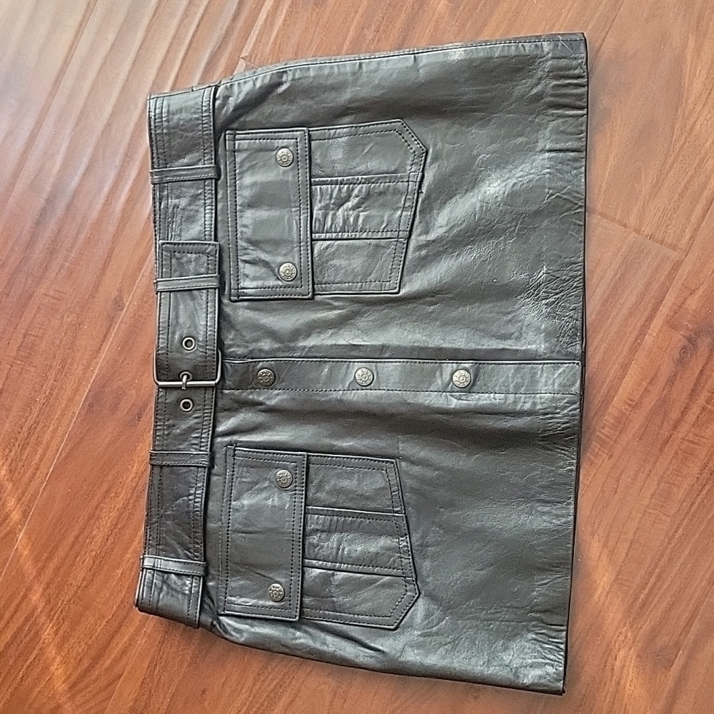 Juicy Lucy Leather Miniskirt XL